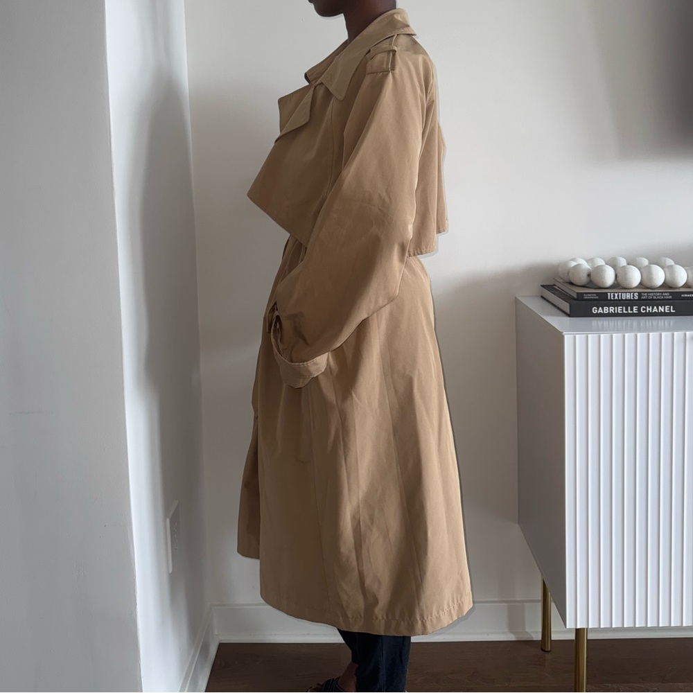 NWT Abercrombie & Fitch Classic Trench Coat in Tan - Picture 7 of 12